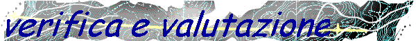 verifica e valutazione